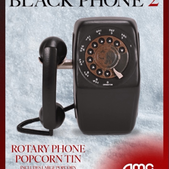 Black Phone 2 Rotary Phone Popcorn Tin Bucket AMC Exclusive NEW - Picture 2 of 9